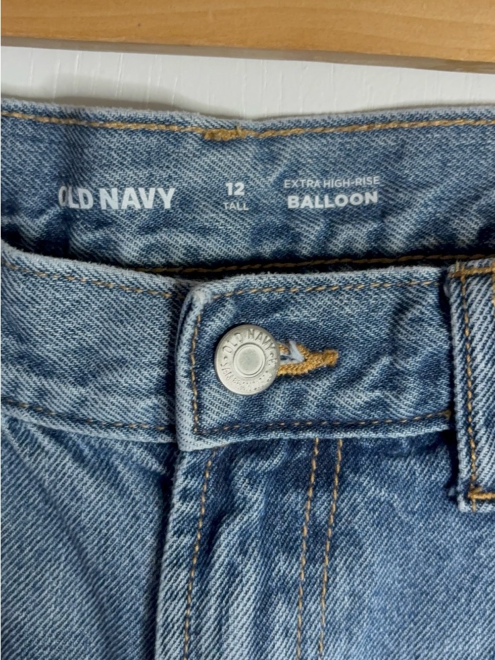 Balloon Old Navy High-Rise Women's Jeans - Blue 90’s - Picture 3 of 8